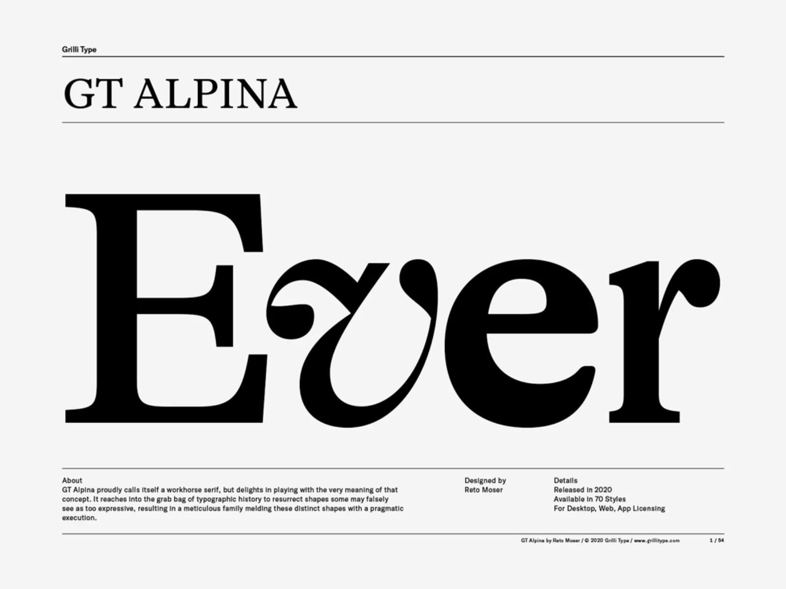 GT Alpina type specimen